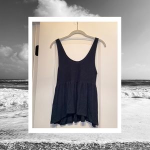 Atlantic Blue Babydoll Tank Top